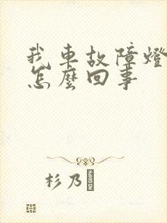 我车故障灯亮了怎么回事