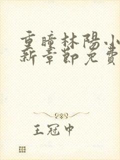 重瞳林阳小说最新章节免费阅读