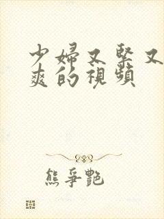 少妇又紧又骚又爽的视频