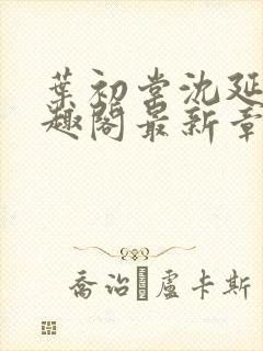 叶初棠沈延川笔趣阁最新章节更新