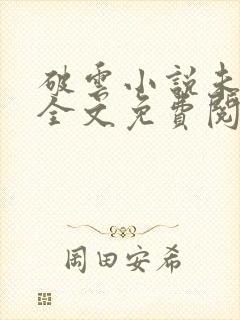 破云小说未删版全文免费阅读