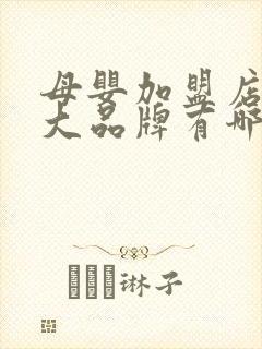 母婴加盟店10大品牌有哪些