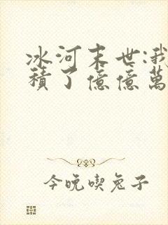 冰河末世:我囤积了亿亿万物资全集