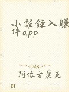 小说录入赚钱软件app