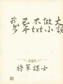 我已不做大佬好多年txt小说