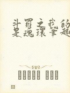斗罗之我的武魂是魂环笔趣阁