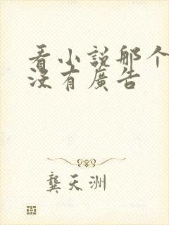 看小说那个软件没有广告