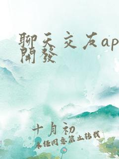 聊天交友app开发