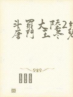 斗罗大陆2绝世唐门 王冬儿