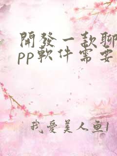 开发一款聊天app软件需要多少钱