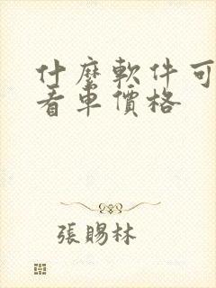什么软件可以查看车价格