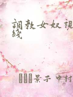 调教女奴视频在线