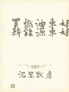 买燃油车好还是新能源车好
