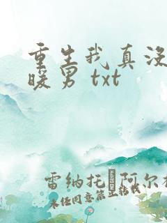 重生我真没想当暖男 txt