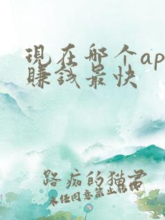 现在哪个app赚钱最快