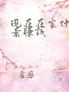 现在在家什么生意赚钱