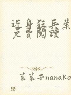 近身狂兵叶军浪免费阅读