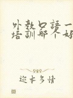 外教口语一对一培训哪个好