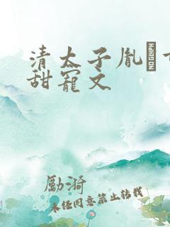 清太子胤礽重生甜宠文