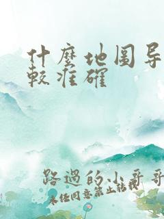 什么地图导航比较准确