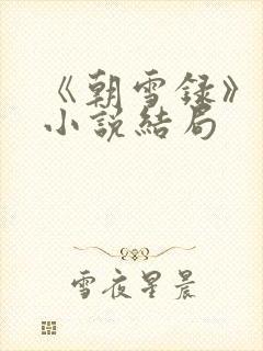 《朝雪录》原著小说结局