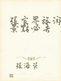 张家界旅游攻略景点必去