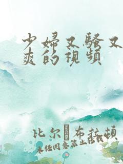 少妇又骚又紧又爽的视频