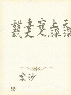 甜妻宠上天:总裁大人,深深爱