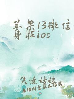 苹果13微信分身版ios