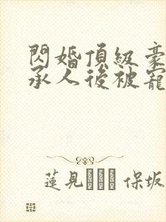 闪婚顶级豪门继承人后被宠上天 完结版