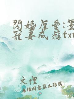 闪婚厚爱:墨少宠妻成瘾txt下载