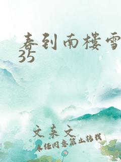 春到南楼雪尽处35