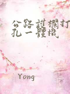 公路护栏打桩钻孔一体机