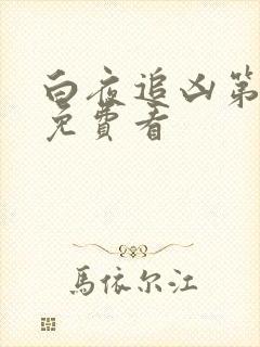 白夜追凶第二季免费看
