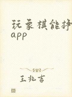 玩象棋能挣钱的app