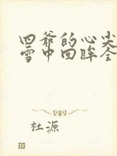 四爷的心尖宠妃雪中回眸全集免费阅读