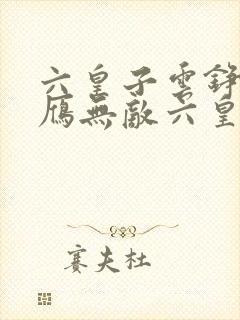 六皇子云铮沈落雁无敌六皇子