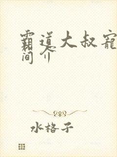 霸道大叔宠甜妻简介