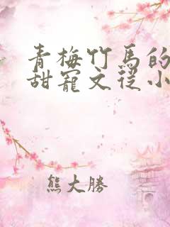 青梅竹马的小说甜宠文从小到大