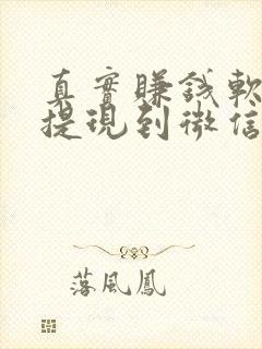 真实赚钱软件可提现到微信