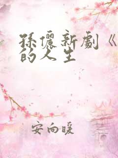 孙俪新剧《蛮好的人生