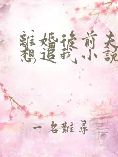 离婚后前夫总是想追我小说txt全文下载