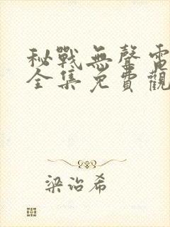 秘战无声电视剧全集免费观看