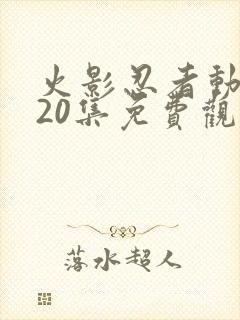 火影忍者动漫720集免费观看