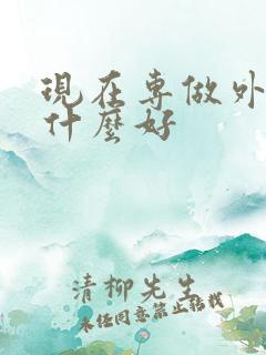 现在专做外卖做什么好