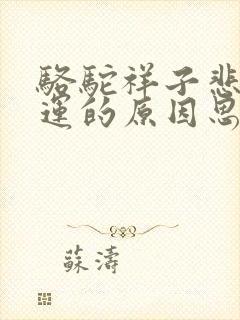 骆驼祥子悲惨命运的原因思维导图