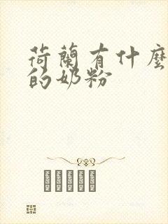 荷兰有什么牌子的奶粉