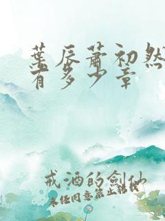 叶辰萧初然全书有多少章