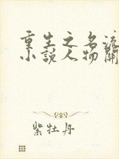 重生之名流巨星小说人物关系