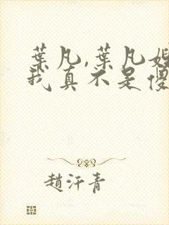 叶凡,叶凡嫂子我真不是傻子了